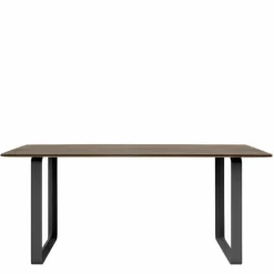 70/70 Eettafel Gerookt Massief Eiken