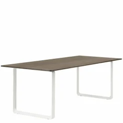 70/70 Eettafel Gerookt Massief Eiken