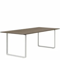 70/70 Eettafel Gerookt Massief Eiken