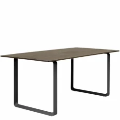 70/70 Eettafel Gerookt Massief Eiken