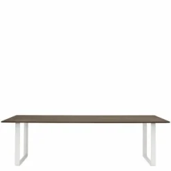 70/70 Eettafel Gerookt Massief Eiken