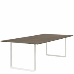 70/70 Eettafel Gerookt Massief Eiken