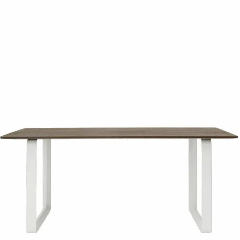 70/70 Eettafel Gerookt Massief Eiken