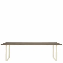 70/70 Eettafel Gerookt Massief Eiken