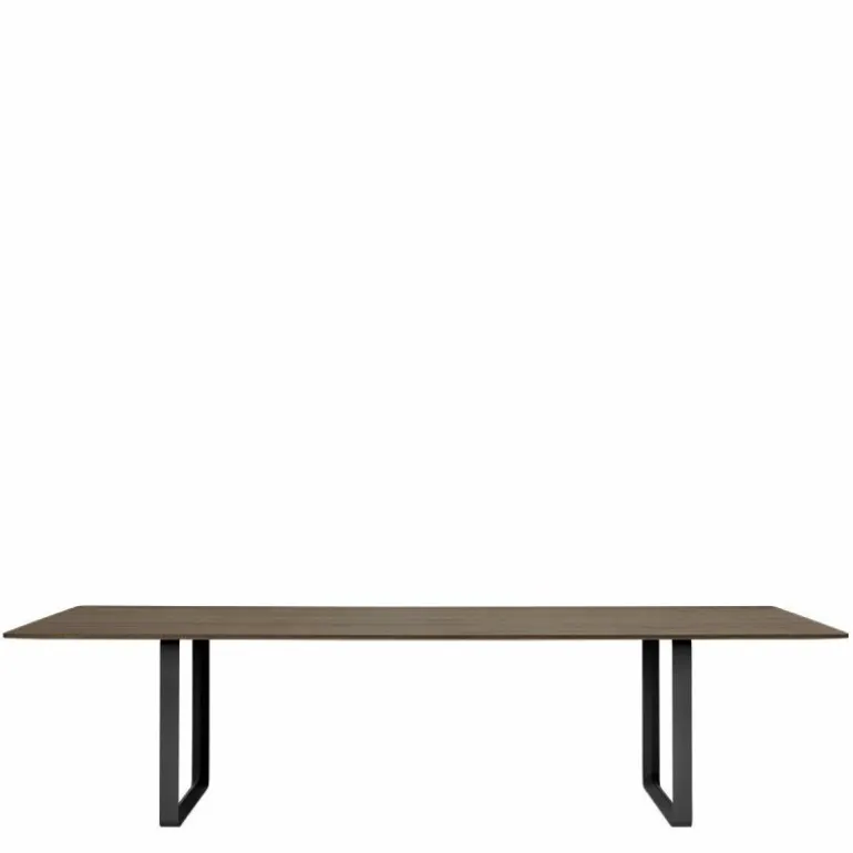 70/70 Eettafel Gerookt Massief Eiken