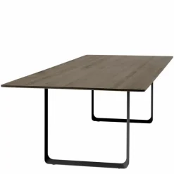 70/70 Eettafel Gerookt Massief Eiken