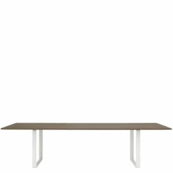 70/70 Eettafel Gerookt Massief Eiken