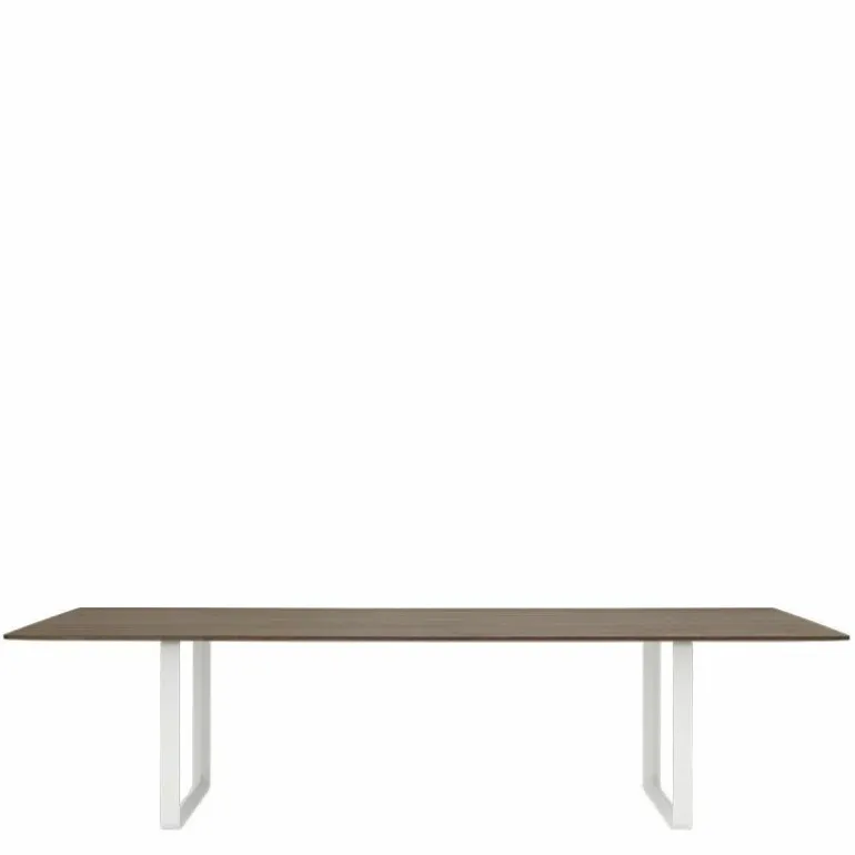 70/70 Eettafel Gerookt Massief Eiken