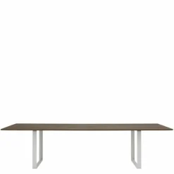 70/70 Eettafel Gerookt Massief Eiken