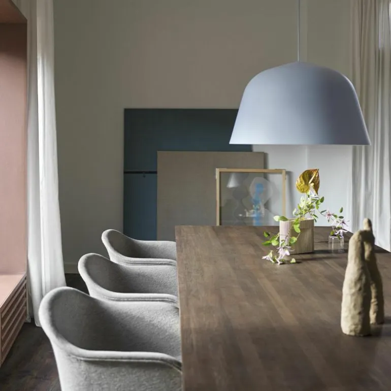 70/70 Eettafel Gerookt Massief Eiken