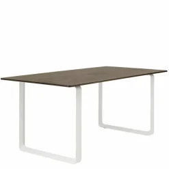 70/70 Eettafel Gerookt Massief Eiken