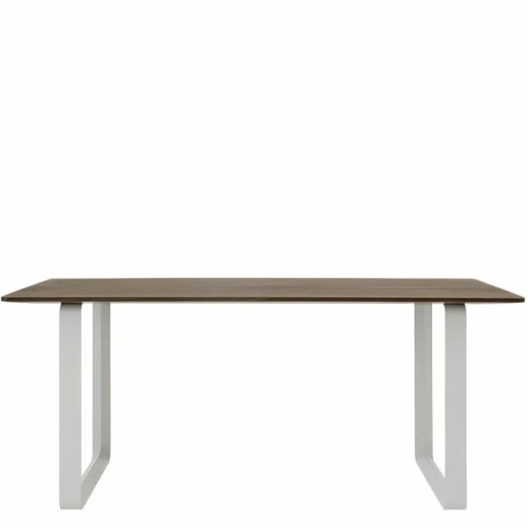 70/70 Eettafel Gerookt Massief Eiken