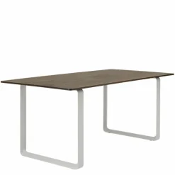 70/70 Eettafel Gerookt Massief Eiken