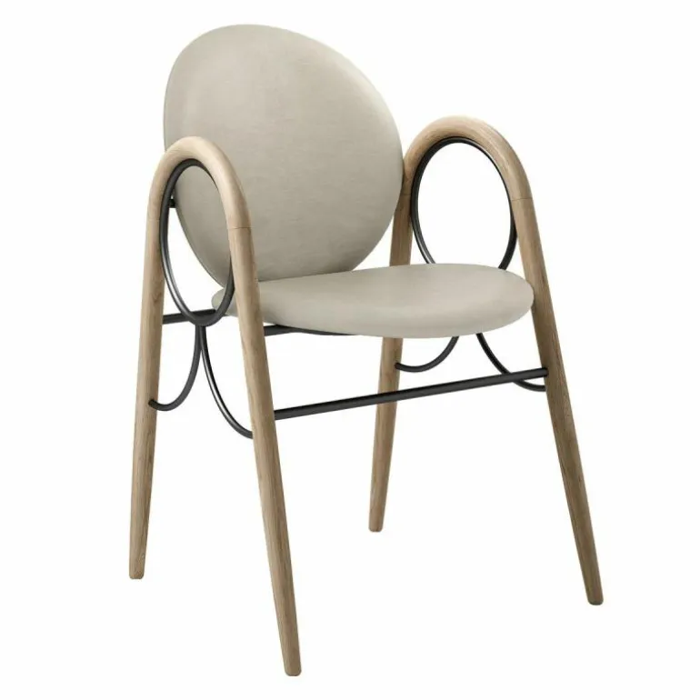 Arkade Stoel Geolied Eiken