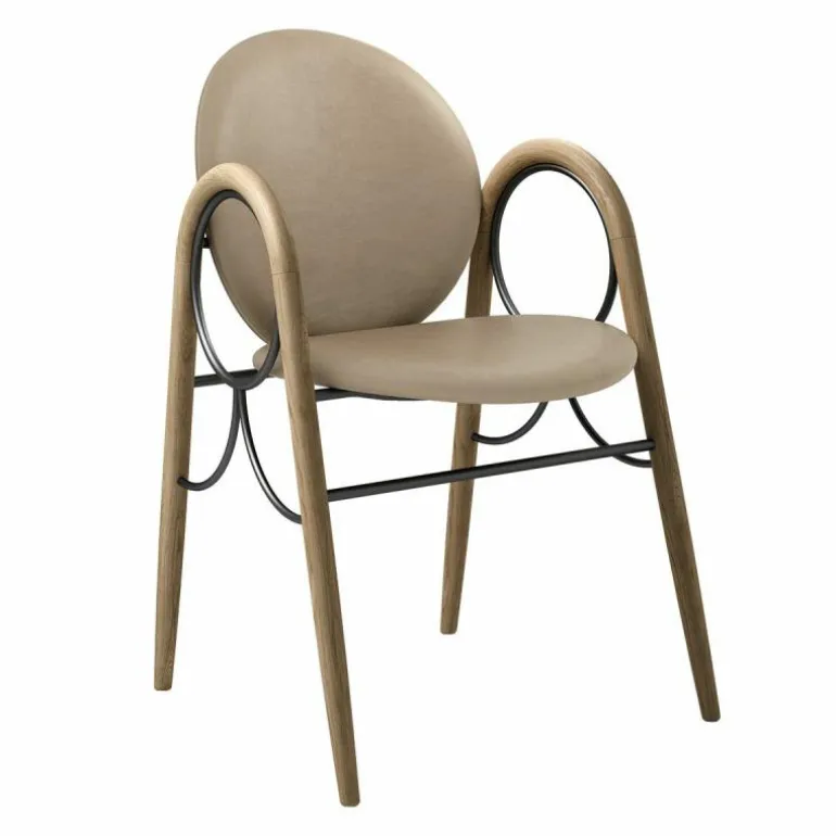 Arkade Stoel Geolied Eiken