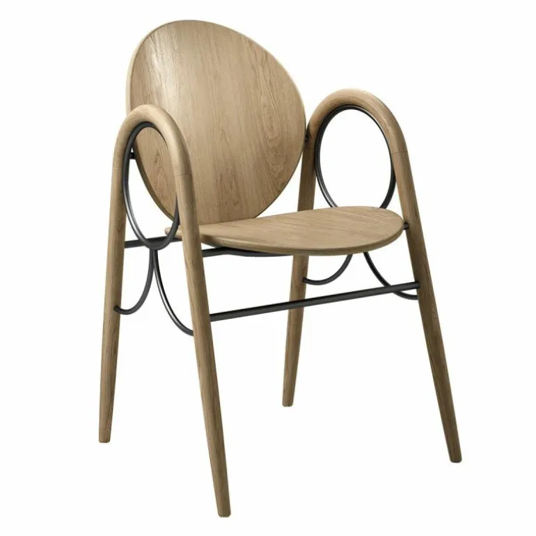 Arkade Stoel Geolied Eiken