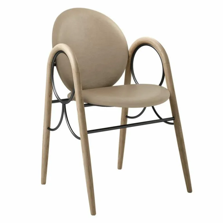 Arkade Stoel Geolied Eiken