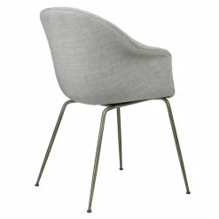 Bat Stoel Gestoffeerd Antiek Messing Onderstel