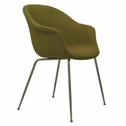 Bat Stoel Gestoffeerd Antiek Messing Onderstel