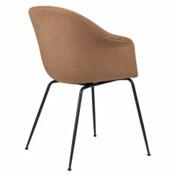 Bat Stoel Gestoffeerd Zwart Onderstel