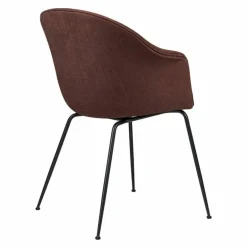 Bat Stoel Gestoffeerd Zwart Onderstel