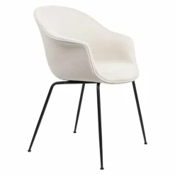 Bat Stoel Gestoffeerd Zwart Onderstel