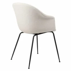 Bat Stoel Gestoffeerd Zwart Onderstel