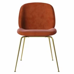 Beetle Stoel, semi-mat messing onderstel