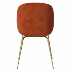 Beetle Stoel, semi-mat messing onderstel