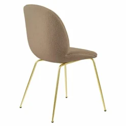 Beetle Stoel, semi-mat messing onderstel