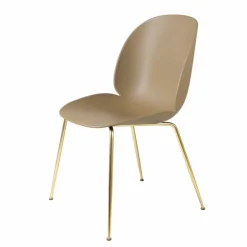 Beetle Stoel Un-upholstered Brass Base