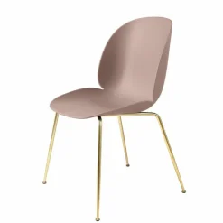 Beetle Stoel Un-upholstered Brass Base