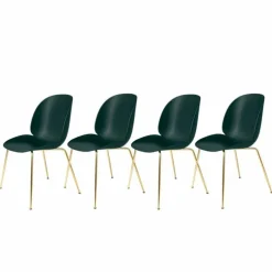 Beetle Stoel Un-upholstered Brass Base