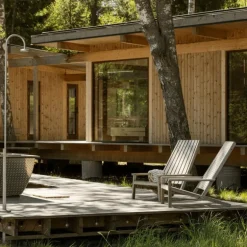 Between Lines Deck Chair