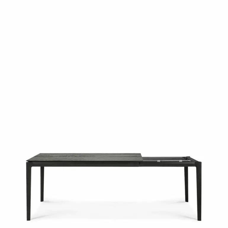 Bok Eettafel Uitschuifbaar Eiken Zwart