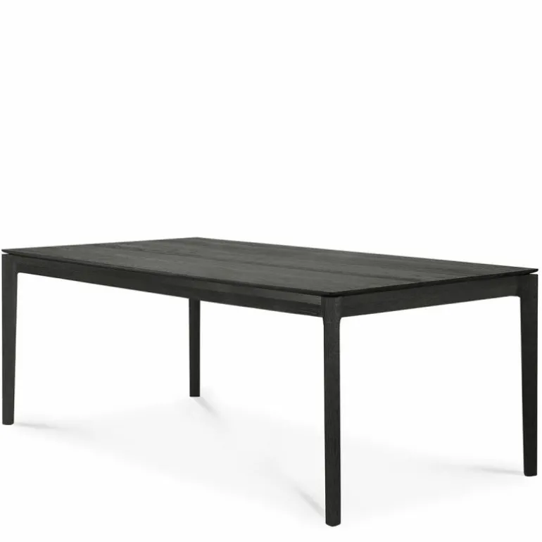 Bok Eettafel Uitschuifbaar Eiken Zwart