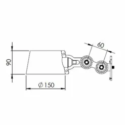 Bolt Wandlamp Side Fit Mini