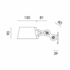 Bolt Wandlamp Side Fit Mini