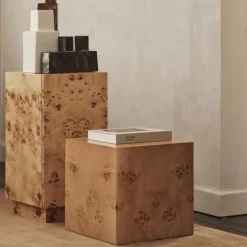 Burl Cube Bijzettafel