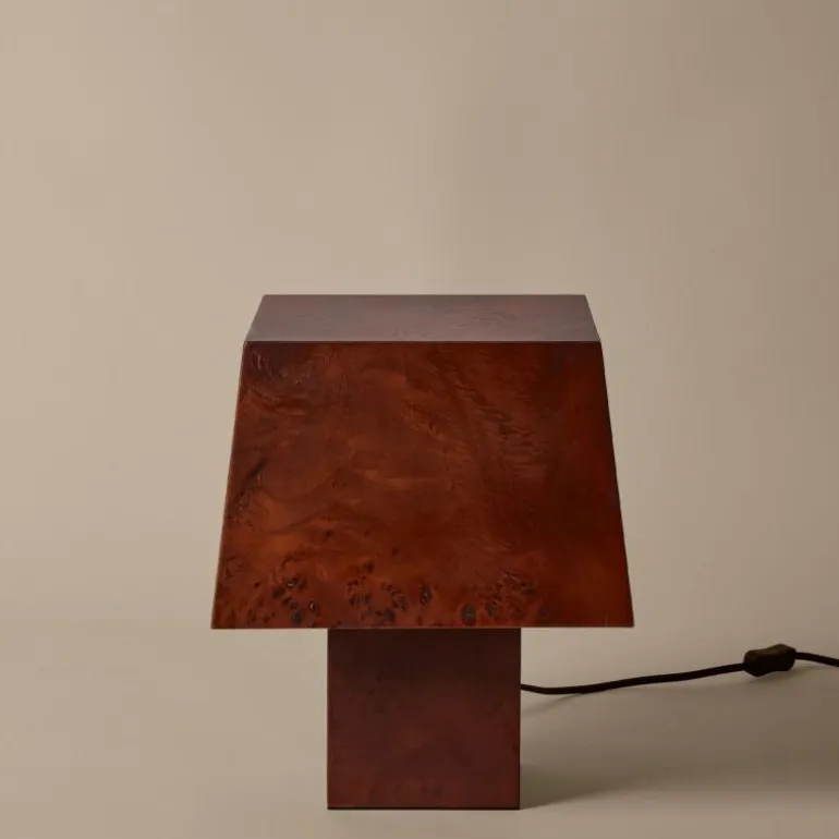 Burl Table Lamp