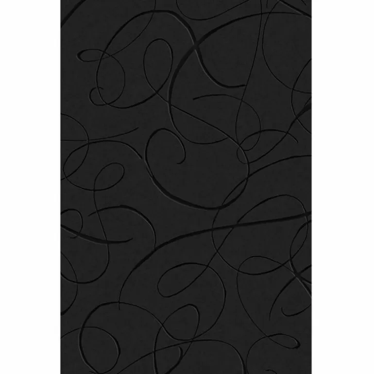 Calligraphy Bird Behang Midnight