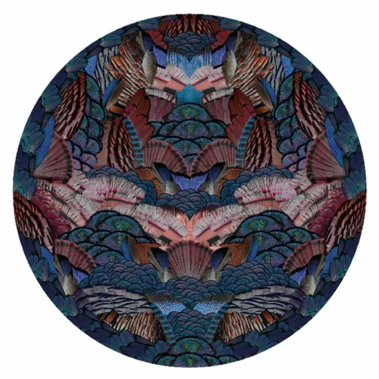 Calligraphy Bird Vloerkleed