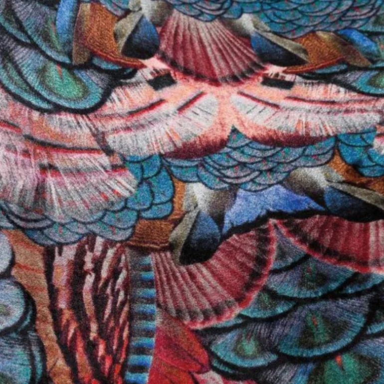 Calligraphy Bird Vloerkleed