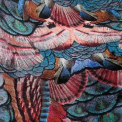 Calligraphy Bird Vloerkleed