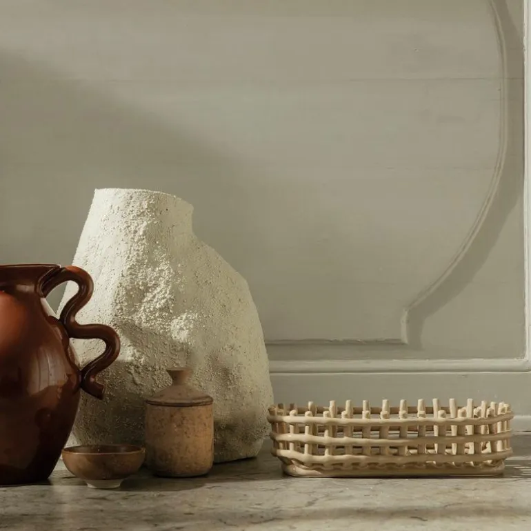 Ceramic Basket Ovaal