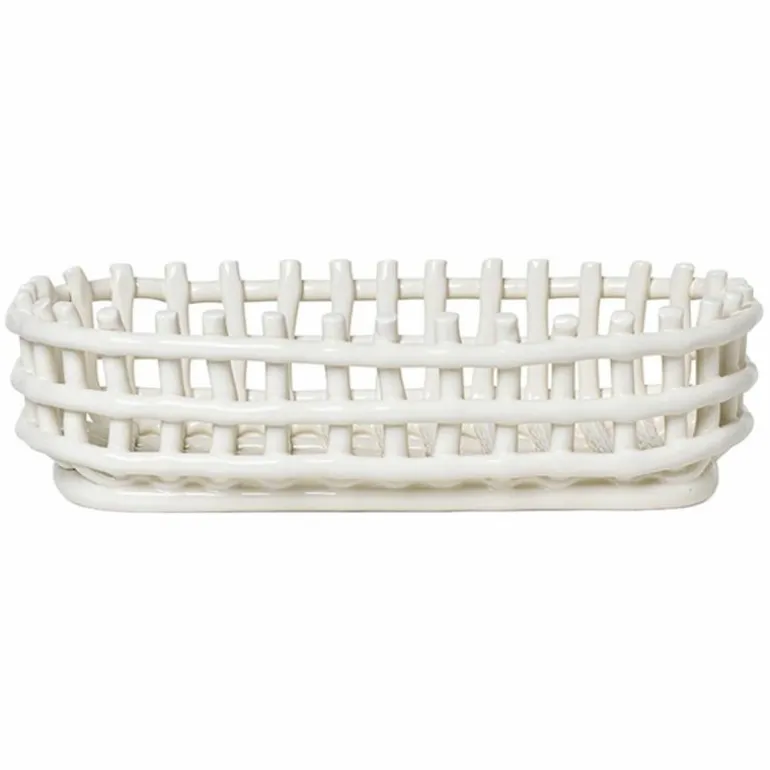 Ceramic Basket Ovaal
