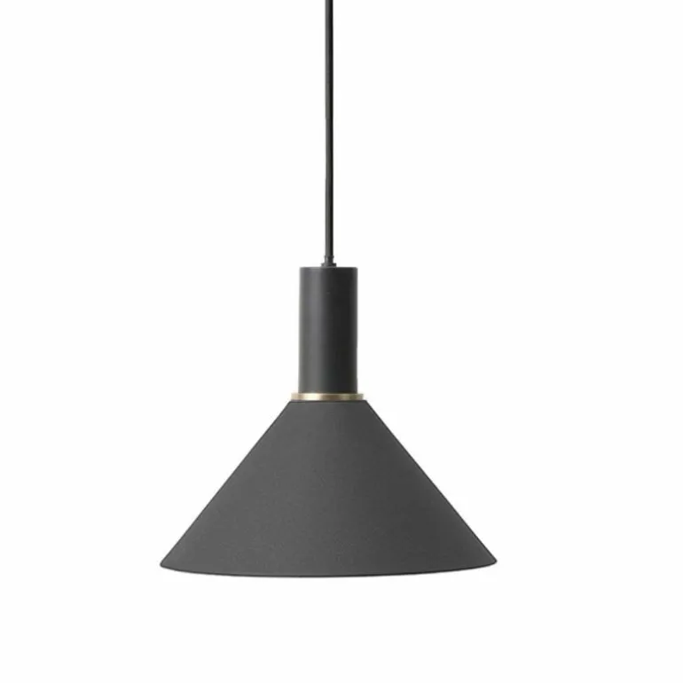 Collect Cone Zwart Low Hanglamp