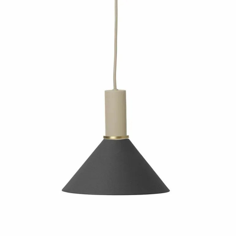 Collect Cone Zwart Low Hanglamp