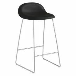 3D Barkruk Slede, Chroom Onderstel