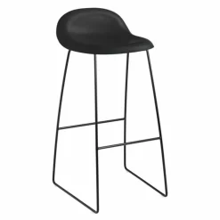 3D Barkruk Slede, Zwart Onderstel